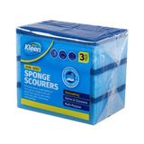 Load image into Gallery viewer, 3 Pack Sponge With Top Scourer - 12.5cm x 8.3cm x 3.5cm
