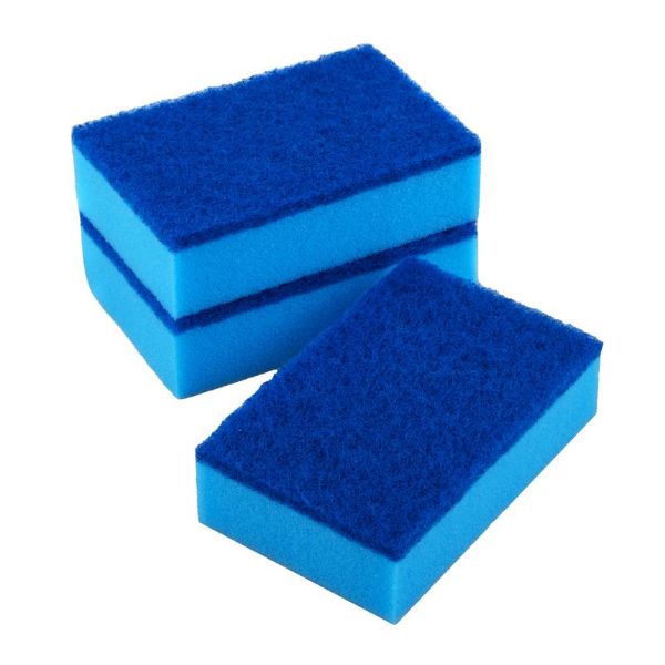 3 Pack Sponge With Top Scourer - 12.5cm x 8.3cm x 3.5cm