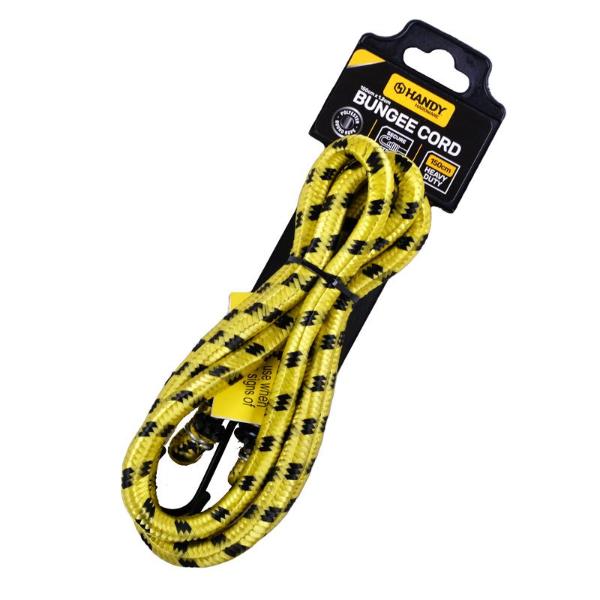 Yellow & Black Heavy Duty Bungee Cord - 150cm x 1.2cm