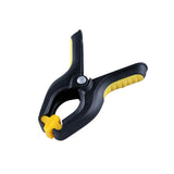 Load image into Gallery viewer, 4 Pack Small Black &amp; Yellow Clamp Spring With Soft Grip Handle - 7.5cm
