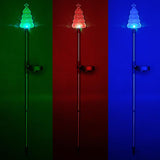 Load image into Gallery viewer, Colour Changing Led Solar Light Christmas Tree Stake - 7.5cm x 88cm
