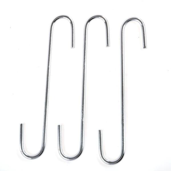 3 Pack Chrome Heavy Duty S Hook - 20cm x 3.5cm x 0.63cm
