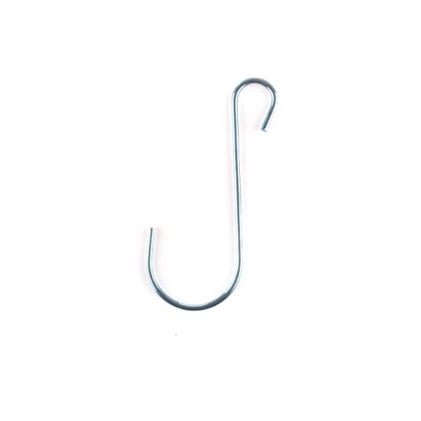 2 Pack Zinc Plated S Hook - 13.5cm x 5cm x 0.35cm