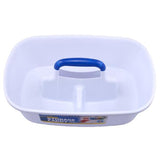 Load image into Gallery viewer, White Plastic Cleaning &amp; Storage Caddy With Carry Handle
