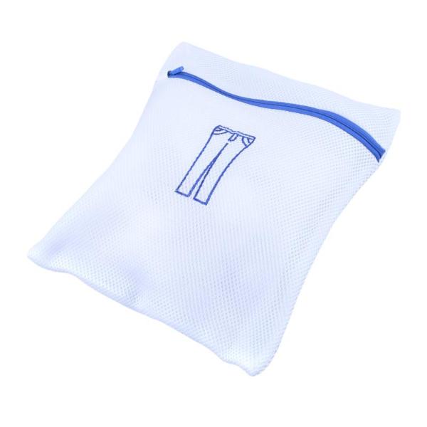 Premium White Medium Double Padded Laundry Delicates Wash Bag With Zipper - 30cm x 35cm