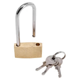Load image into Gallery viewer, Solid Brass Long Shackle Padlock With 3 Keys - 3cm

