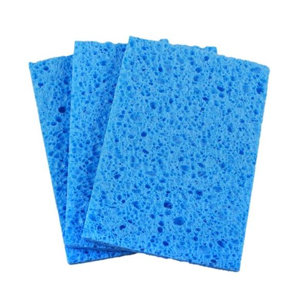3 Pack Cellulose Sponge - 13.5cm x 9cm x 0.7cm