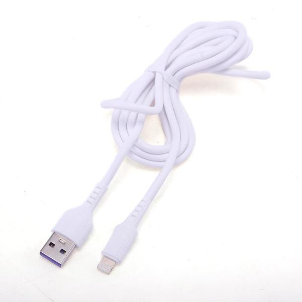 White Charge & Sync USB A To 8 Pin PVC Cable - 200cm