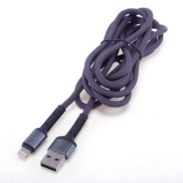 Assorted Charge & Sync USB A To 8 Pin Polyester Cable - 200cm