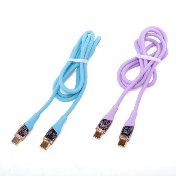 Assorted Charge & Sync USB C To Type C PVC Cable - 100cm