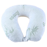 Load image into Gallery viewer, Bamboo Memory Foam Travel Neck Support Pillow With Removable Cover
