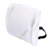 Load image into Gallery viewer, Bamboo Lumbar Lower Back Support with Strap 33cm x 32cm
