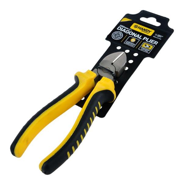 Black & Yellow Premium Diagonal Plier With Comfort Grip Handle - 20cm