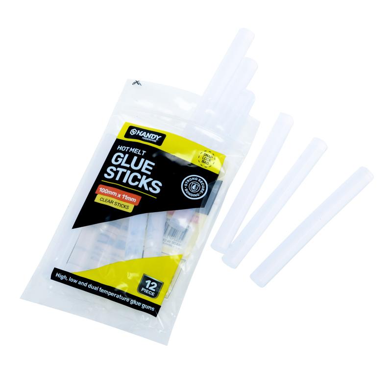 12 Pack Clear Hot Melt Glue Sticks - 10cm x 1.1cm