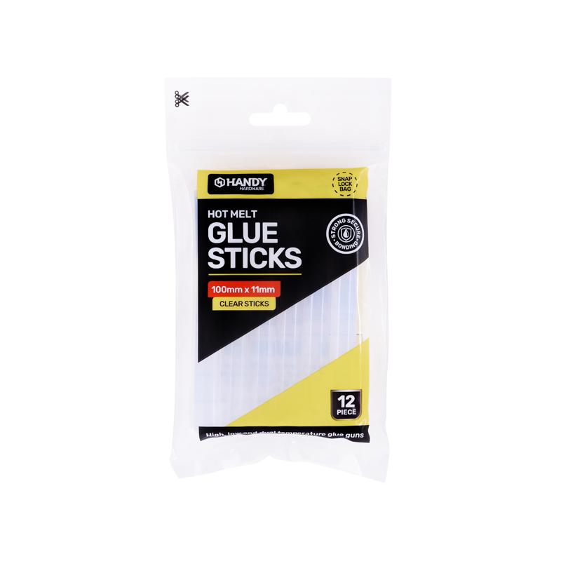12 Pack Clear Hot Melt Glue Sticks - 10cm x 1.1cm
