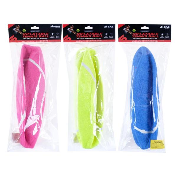 3 Pack Inflatable Jumbo Tennis Balls - 21cm