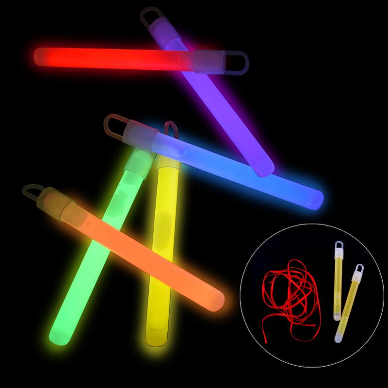 2 Pack Glow Stick With Rope - 10cm x 1cm