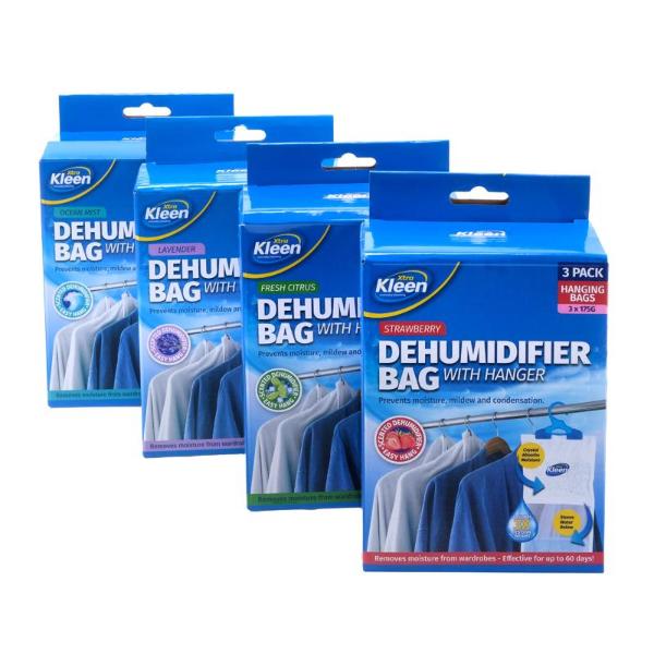 3 Pack Dehumidifier Bag With Hanger - 175g