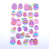 Load image into Gallery viewer, 24 Pack 3D Eva Glitter Easter Stickers
