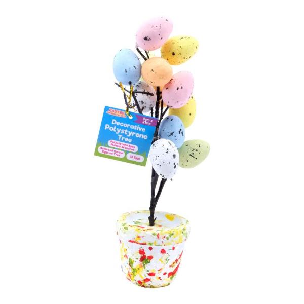 Polystyrene Easter Tree Decoration - 9cm x 21cm