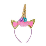 Load image into Gallery viewer, Rainbow Bunny Ear &amp; Unicorn Glitter Headband - 17cm x 26cm
