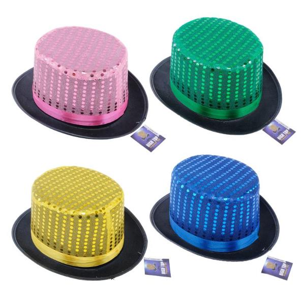 Premium High Top Sequin Children Craft Hat - 31cm x 26cm x 12cm