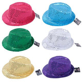 Load image into Gallery viewer, Premium Fedora Sequinned Children Craft Hat - 29cm x 24cm x 13cm
