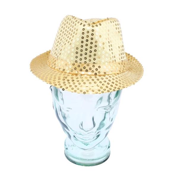 Premium Fedora Sequinned Children Craft Hat - 29cm x 24cm x 13cm