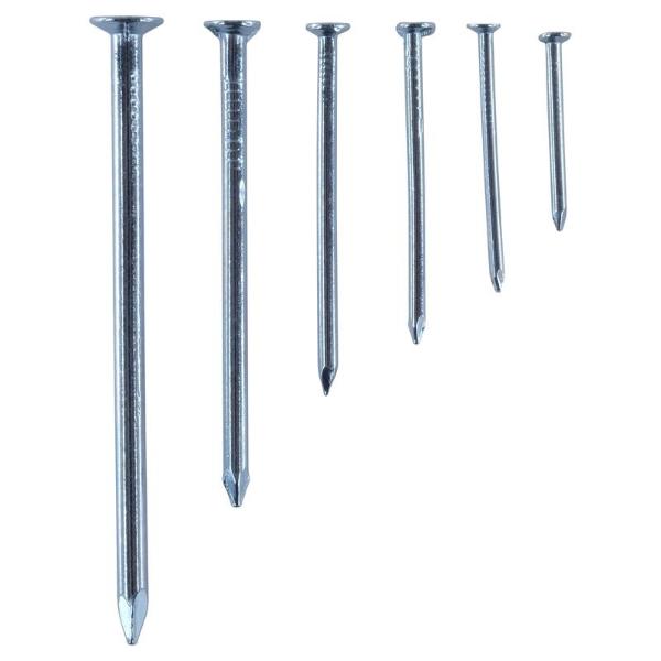 530 Pack Fasteners & Fixings Assorted Galvanised Iron Flat Head Nails ...