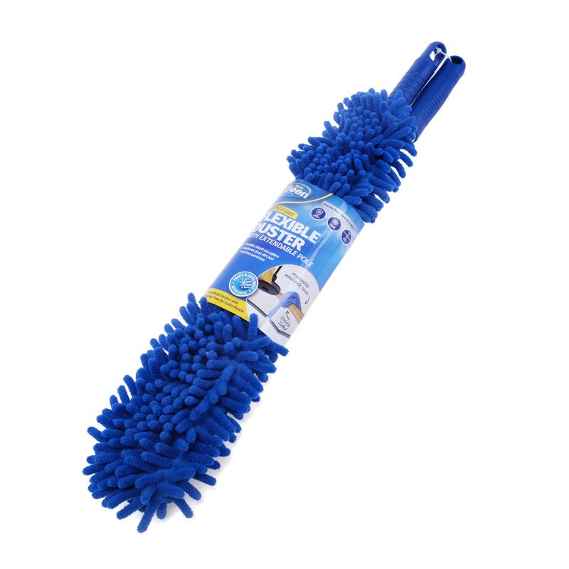 2 In 1 Blue Microfibre Flexible Duster With Extendable Pole