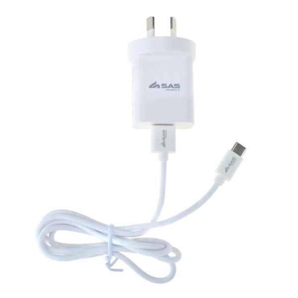 USB A Wall Charger With Charger & Sync Cable - 100cm