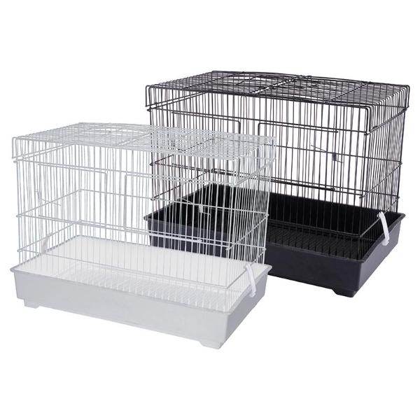 Black Or White Partitioned Breeders Bird Cage - 43.5cm x 26.5cm x 33cm