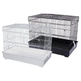 Load image into Gallery viewer, Black Or White Partitioned Breeders Bird Cage - 43.5cm x 26.5cm x 33cm
