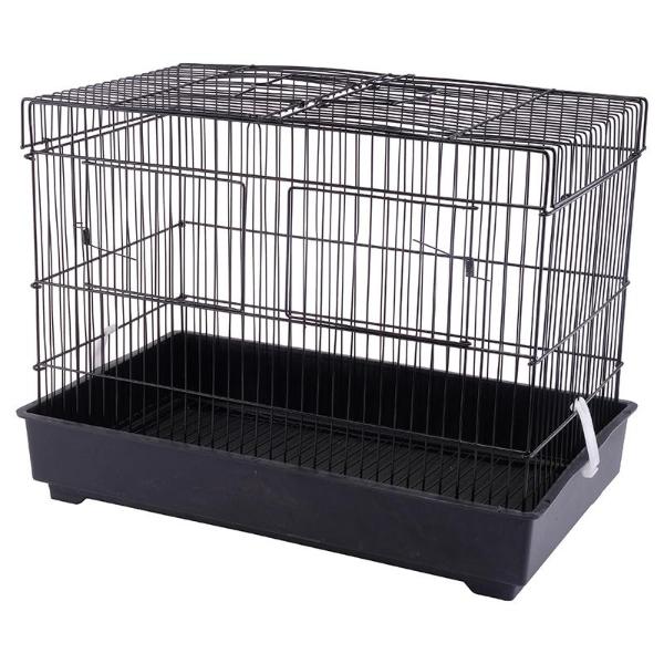 Black Or White Partitioned Breeders Bird Cage - 43.5cm x 26.5cm x 33cm