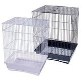 Load image into Gallery viewer, Black Or White Partitioned Breeders Bird Cage - 30cm x 23cm x 39cm
