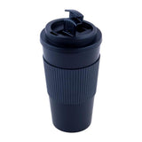 Load image into Gallery viewer, Black Tall Travel Coffee Mug - 450ml
