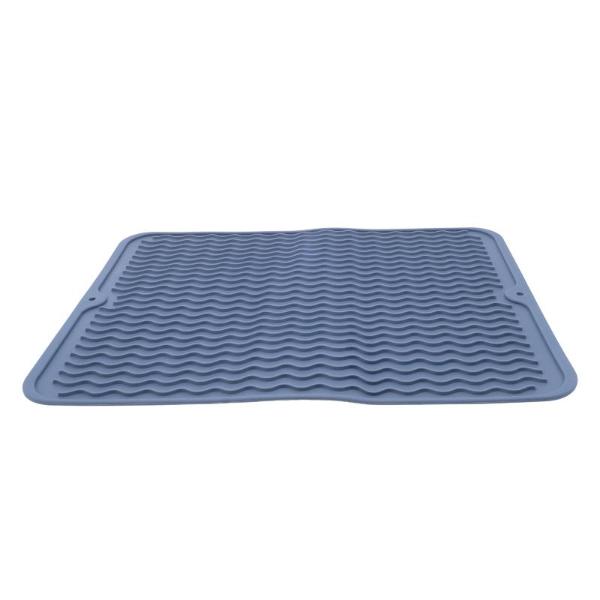 Grey Silicon Dish Drying Drying Mat - 40cm x 30cm