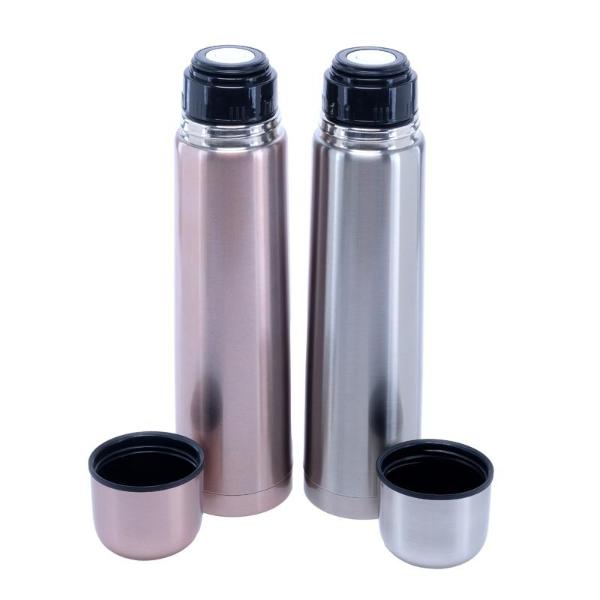 Stainless Steel Flask Double Wall Insulated Water Bottle - 1000ml