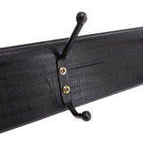 Load image into Gallery viewer, Black Woodboard With 6 Metal Hooks
