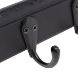 Load image into Gallery viewer, Black Woodboard With 4 Metal Hooks - 4cm x 22cm
