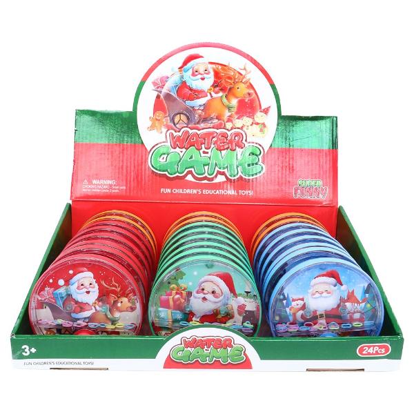 Christmas Hand Held Water Skill Game - 10cm x 9cm x 2.5cm