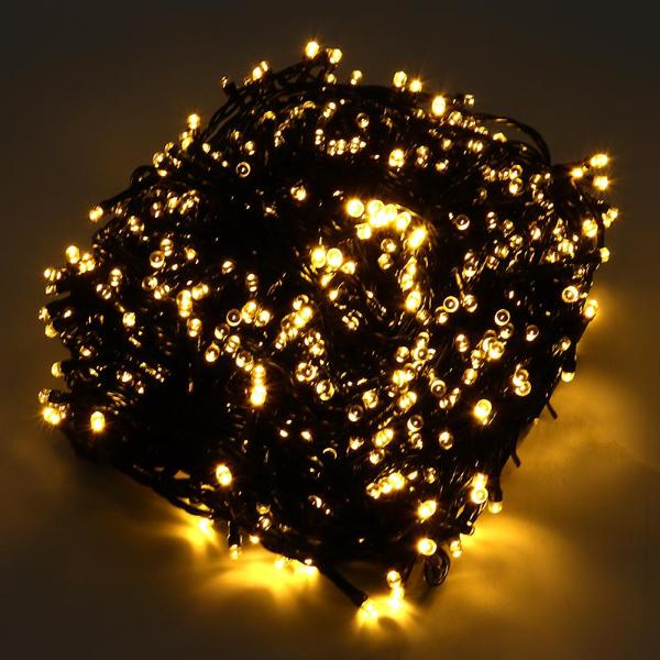 8 Functions Warm White Solar Led Fairy Lights - 49.5cm