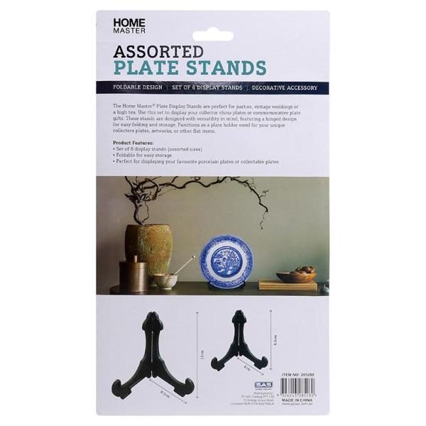 6 Pack Foldable Plate Display Stand