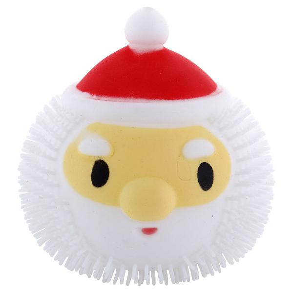 Christmas Squeeze Light Up Ball Toy - 6.5cm