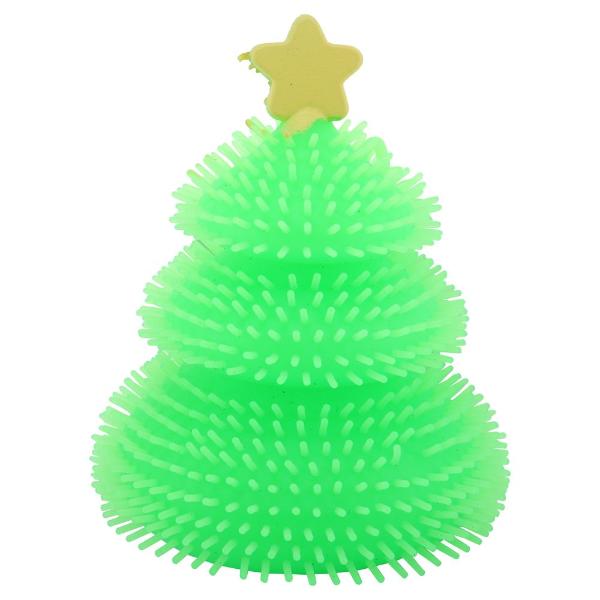 Christmas Squeeze Light Up Ball Toy - 6.5cm