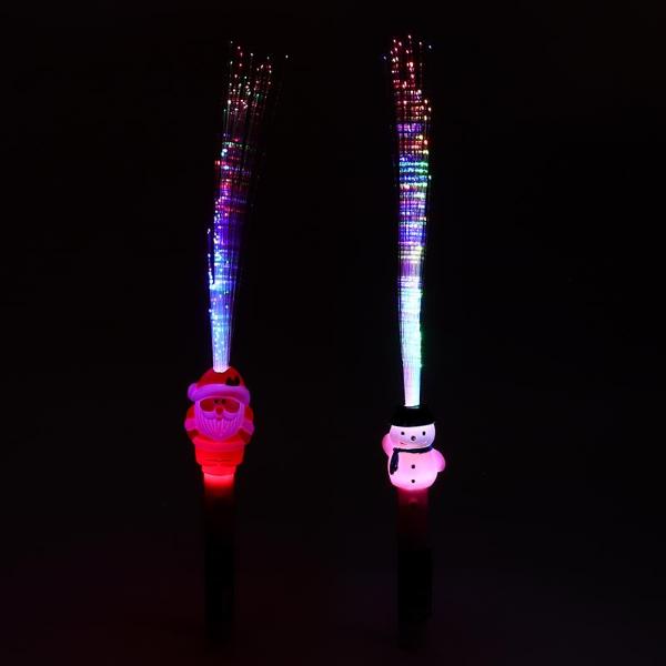 Christmas Fibre Optic Toy Wand - 3cm x 38cm