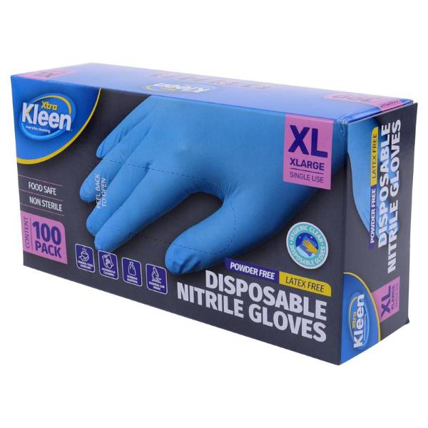 100 Pack XLarge Powder Free Disposable Gloves