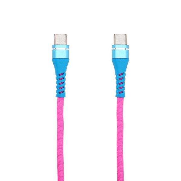 Charge & Sync Usb C To Type C Rainbow Polyester Cable - 200cm