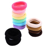 Load image into Gallery viewer, 100 Pack Metal Free Fabric Hair Elastic Ties - 02.5cm
