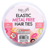 Load image into Gallery viewer, 100 Pack Metal Free Fabric Hair Elastic Ties - 02.5cm
